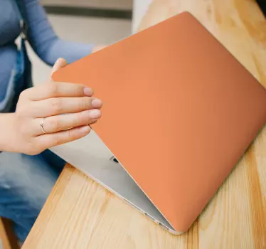 Skin per laptop cotta di albicocche - TenStickers