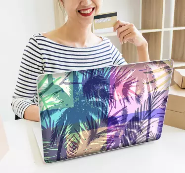 Skin protettiva adesiva pc tropicale - TenStickers