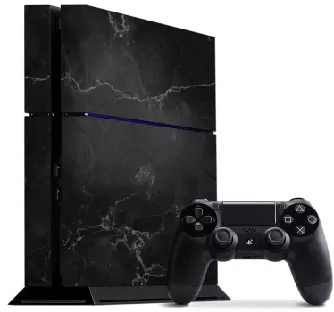 Skin Ps4 Ps4 marmo nero - TenStickers