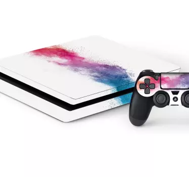 Skin per PS4 con motivo di spruzzi di vernice - TenStickers