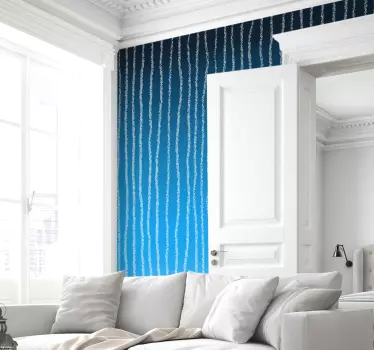 Adesivo murale camera da letto effetto dipinto - TenStickers