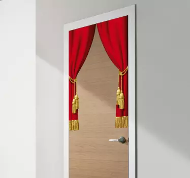 Adesivo 3D effetto tendine - TenStickers
