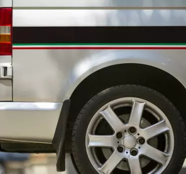 Sticker bandiera Bandiera italiana orizzontale - TenStickers