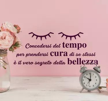 Adesivo Il tempo per te è la vera bellezza - TenStickers
