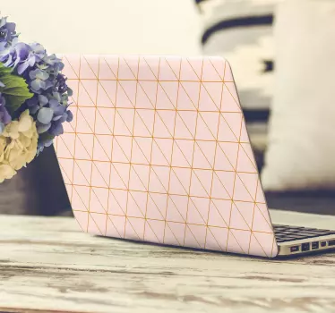 Decorazione adesiva per pareti texture rosa e dorato - TenStickers