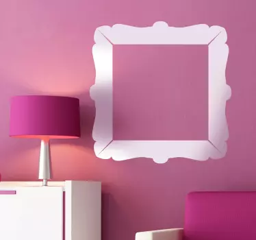 Adesivo murali soggiorno cornice quadro classico - TenStickers