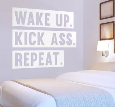 Adesivo murale con frase motivazionale - TenStickers