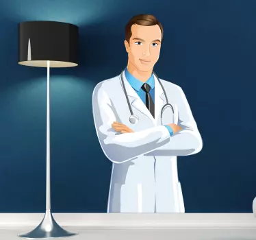 Adesivo muro immagine medico - TenStickers