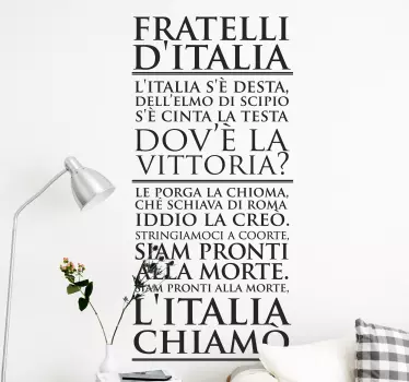 Adesivo muro inno italiano - TenStickers