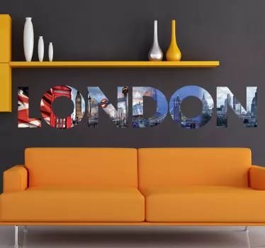 Adesivo muro Londra immagini - TenStickers