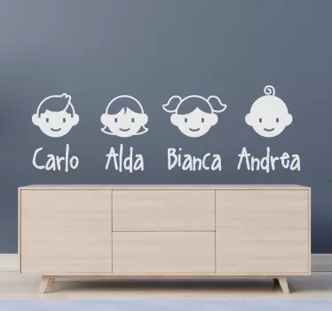 Adesivo parenti - TenStickers