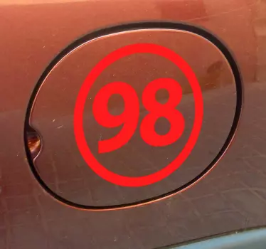 Sticker 98 senza piombo - TenStickers