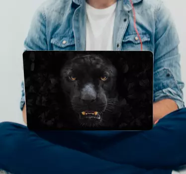 Adesivo pc pantera feroce - TenStickers
