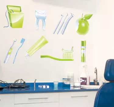 Sticker Attrezature Studio Dentistico - TenStickers