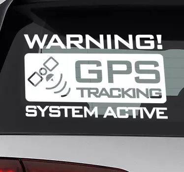 Adesivo per auto di tracciamento dei gps - TenStickers