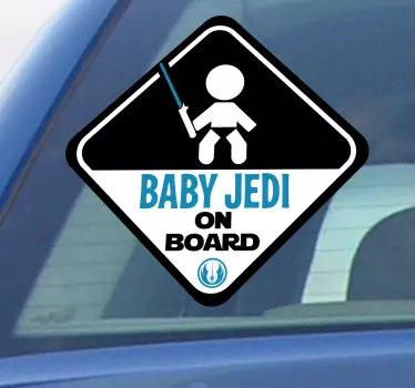 Sticker baby jedi on board - TenStickers