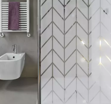 Adesivo per bagno forma geometrica - TenStickers