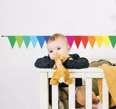 Sticker bambini bandiere arcobaleno - TenStickers
