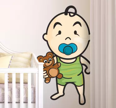 Sticker bambini tenviniño pelouche colore - TenStickers