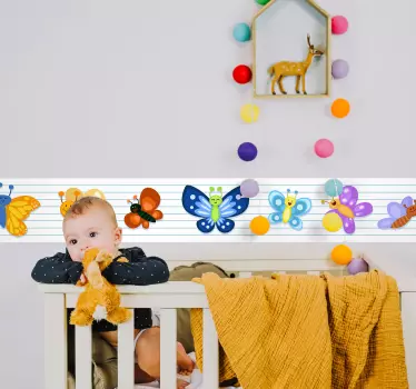 Adesivo murale farfalle felici - TenStickers