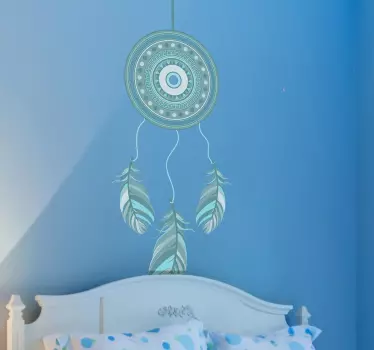 Sticker decorativo acchiappasogni azzurro - TenStickers