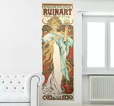 Sticker decorativo Alfons Mucha - TenStickers