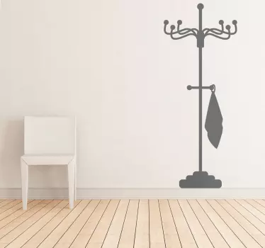 Sticker decorativo attaccapanni classico - TenStickers