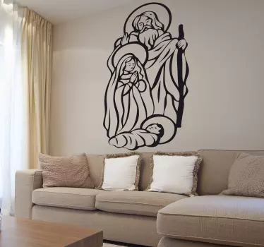Sticker decorativo bambino Gesù - TenStickers