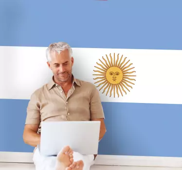 Sticker decorativo bandiera Argentina - TenStickers