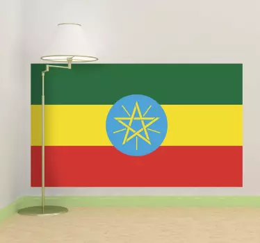 Sticker decorativo bandiera Etiopia - TenStickers