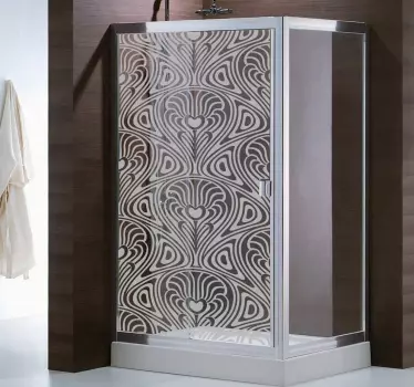 Sticker decorativo box doccia Art Nouveau - TenStickers