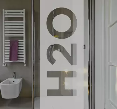 Adesivo box doccia H20 - TenStickers