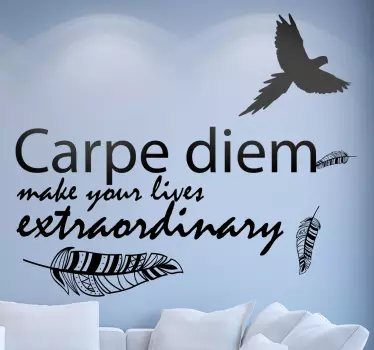 Sticker decorativo Carpe Diem - TenStickers
