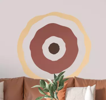 Sticker decorativo cerchi africani - TenStickers