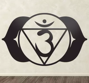 Sticker decorativo chakra ajñacakra - TenStickers