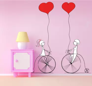 Sticker decorativo cicli e palloncini - TenStickers