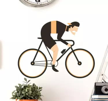 Sticker decorativo Ciclista Classico - TenStickers