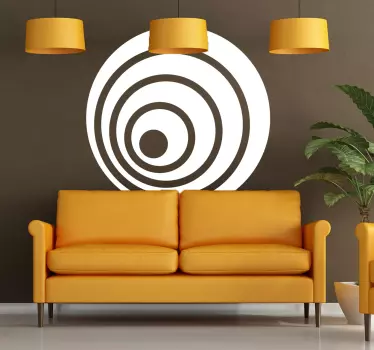 Sticker decorativo concentrici - TenStickers