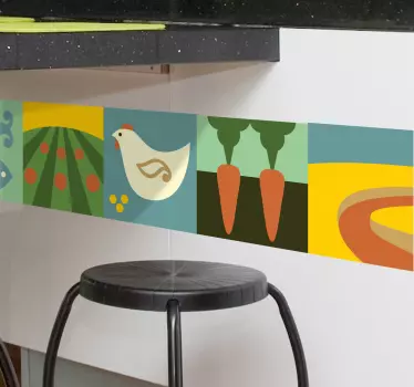 Sticker decorativo cornice ecologica - TenStickers
