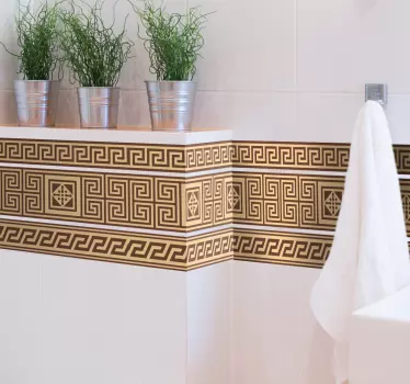 Sticker decorativo cornice greca - TenStickers