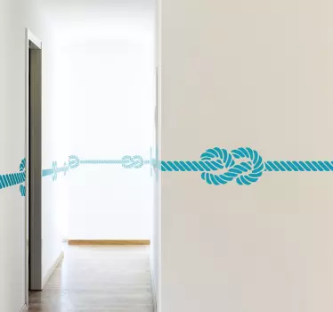 Sticker decorativo cornice nodi Savoia - TenStickers