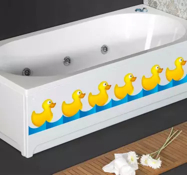 Sticker decorativo cornice paperelle - TenStickers