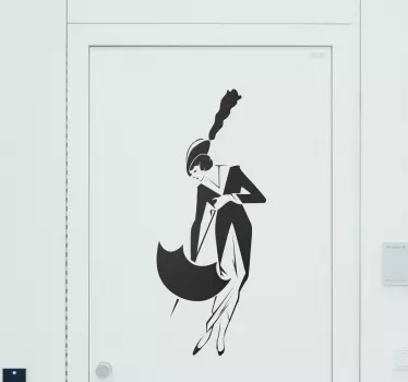 Sticker decorativo dama classica - TenStickers