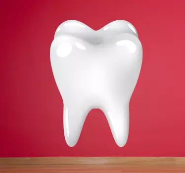Sticker decorativo dente molare - TenStickers