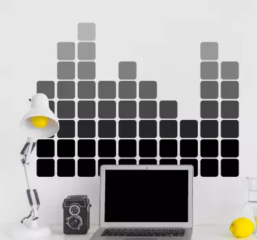 Sticker decorativo equalizzatore - TenStickers