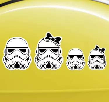 Sticker decorativo famiglia Star Wars - TenStickers