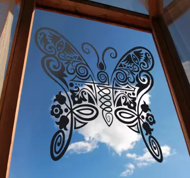 Sticker decorativo farfalla astratta - TenStickers