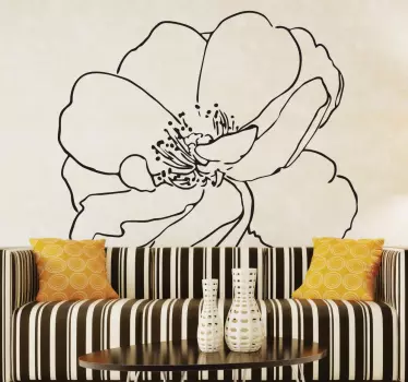 Sticker decorativo fiore nascente - TenStickers