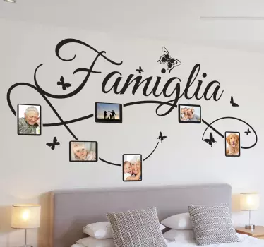 Adesivo murale foto famiglia - TenStickers
