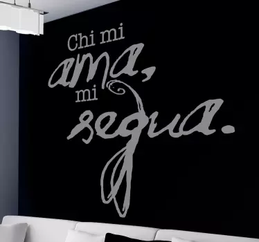 Sticker decorativo frase Francesco Petrarca - TenStickers